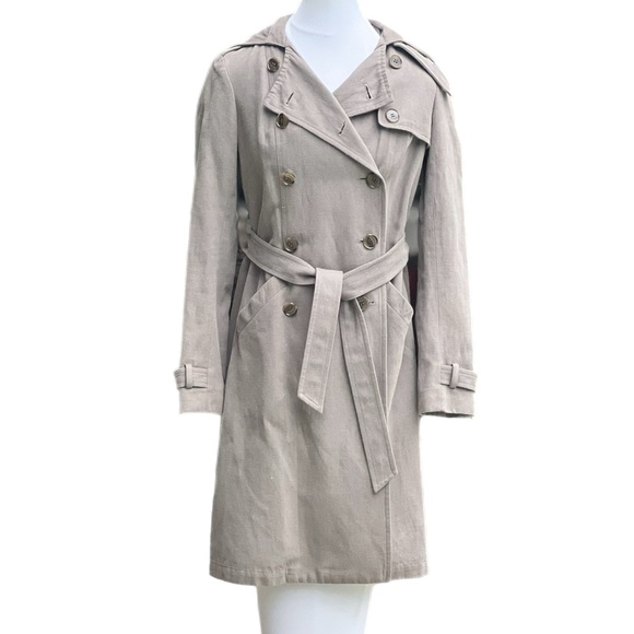 Gryphon Jackets & Blazers - Gryphon New York Grey Hoodie Trench Coat Small Excellent used Condition